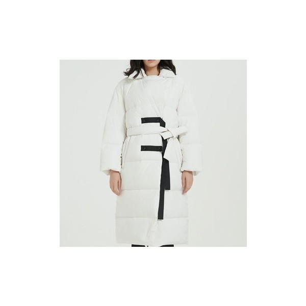 ✨질샌더 여성 구스다운 화이트 롱패딩 - Jil Sander Womens White Padding - jil0051x