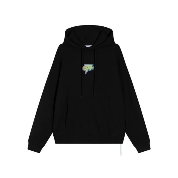 ✨오프화이트 남성 캐쥬얼 블랙 후드티 - Off-white Mens Black Hoodie - off0869x