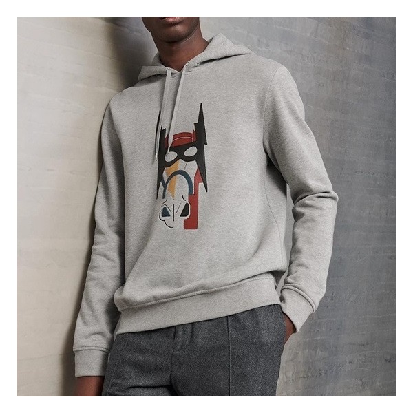 ✨에르메스 남성 그레이 후드티 - Hermes Mens Gray Hoodie - her0914x