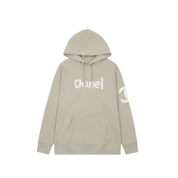 ✨샤넬 남/녀 캐쥬얼 베이지 후드티 - Chanel Unisex Beige Hoodie - cnl0935x