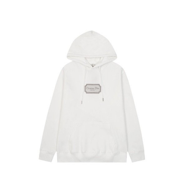✨디올 남자 캐쥬얼 화이트 후드티 - Dior Mens White Hoodie - dio02194x