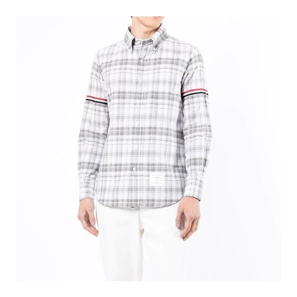✨톰브라운 클래식 남성 그레이 셔츠 - Thom Browne Mens Gray Tshirts - tom0661x