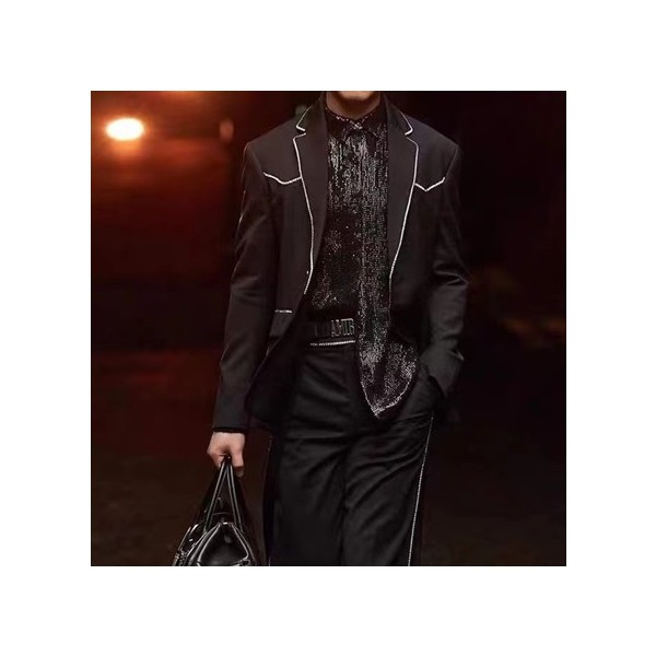 ✨입생로랑 남성 블랙 슈트 자켓 - Saint Laurent Mens Black Jackets - ysl0144x