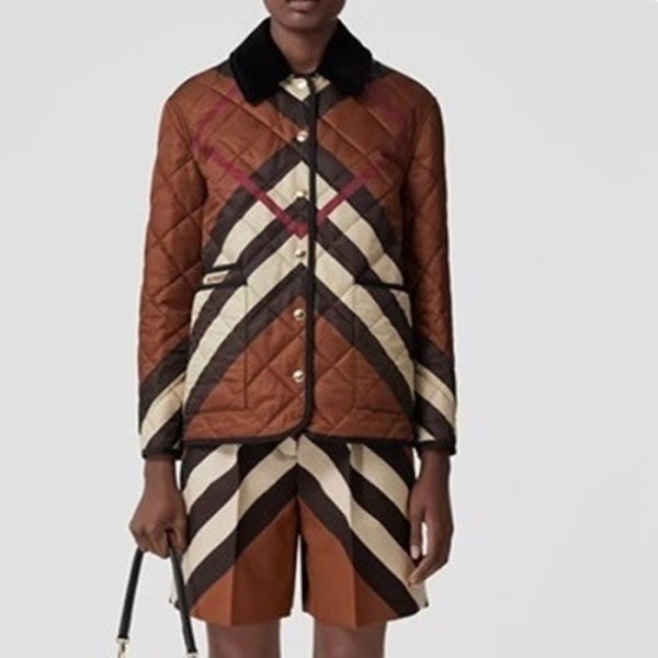 ✨버버리 여성 브라운 다운 자켓 - Burberry Womens Brown Jackets - bur04568x