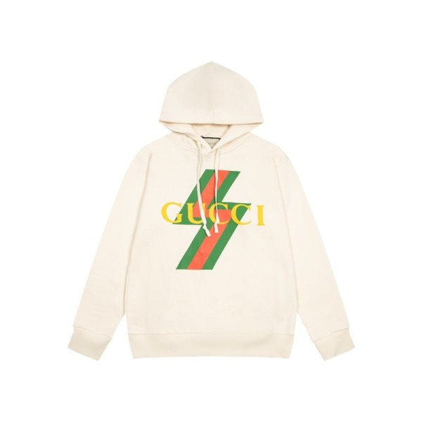 ✨구찌 남/녀 트렌디 아이보리 후드티 -  Gucci Unisex Ivory Hoodie - gu0016x
