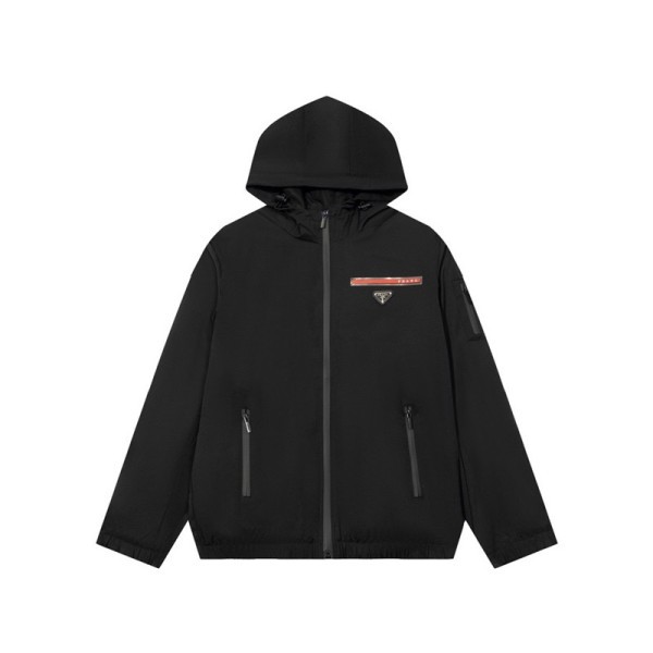✨프라다 남성 블랙 후드 자켓 - Prada Mens Black Jackets - pr10x