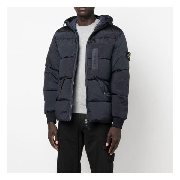 ✨스톤아일랜드 남성 네이비 구스다운 패딩 - Stone Island Mens Navy Padding - sto0525x