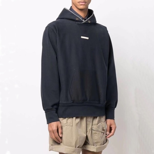 ✨메종마르지엘라 남성 네이비 후드티 - Maison margiela Mens Navy Hoodie - mai0108x