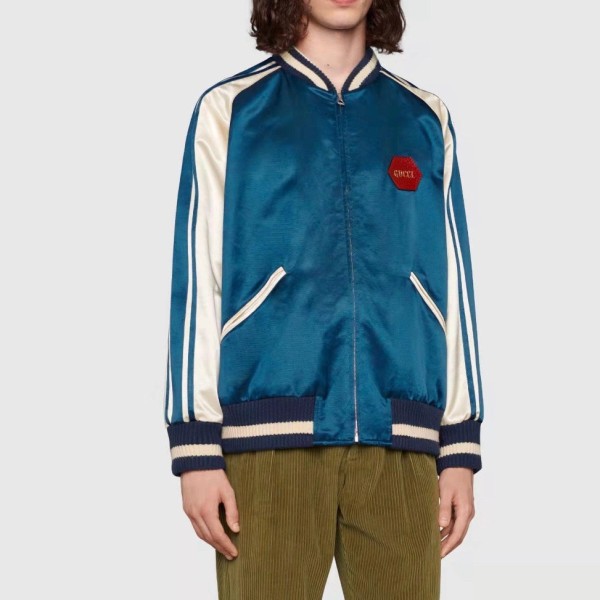 ✨구찌 남성 캐쥬얼 블루 자켓 - Gucci Mens Blue Jackets - gu57x
