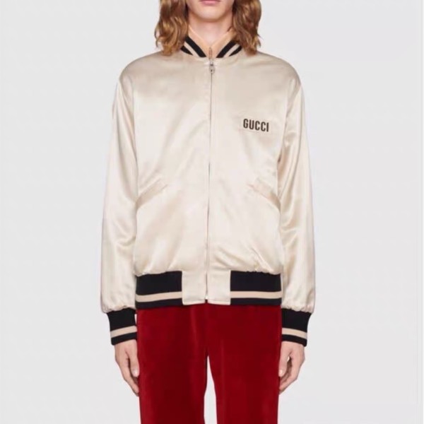 ✨구찌 남성 캐쥬얼 화이트 양면 자켓 - Gucci Mens White Jackets - gu58x