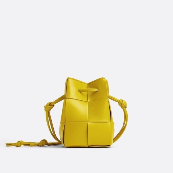 ✨보테가베네타 여성 미니 옐로우 버킷백 - Bottega Veneta Womens Yellow Burket Bag - bv0487x