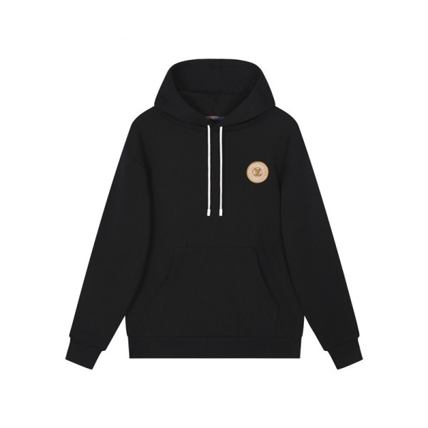 ✨루이비통 남자 블랙 후드티 - Louis vuitton Mens Black Hoodie - lv134x