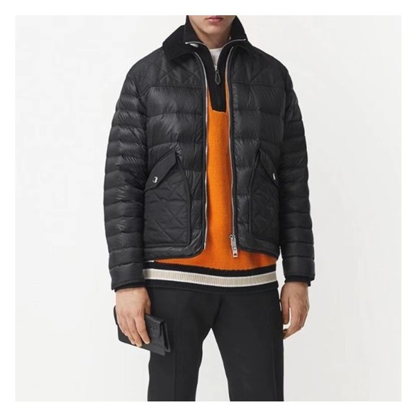 ✨버버리 남성 블랙 구스다운 자켓 - Burberry Mens Black Jackets - bu08x