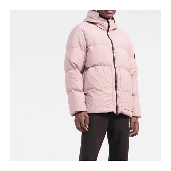 ✨스톤아일랜드 남성 핑크 구스다운 패딩 - Stone Island Mens Pink Padding - sto0531x