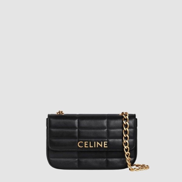 ✨셀린느 여성 모노크롬 마틀라세 체인 숄더백 - Celine Womens Monochrome Matelassé Chain Shoulder Bag - ce08x