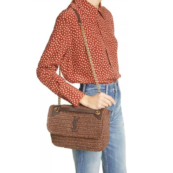 ✨입생로랑 여성 브라운 숄더백 - Saint Laurent Womens Brown Shoulder Bag - ysl230x