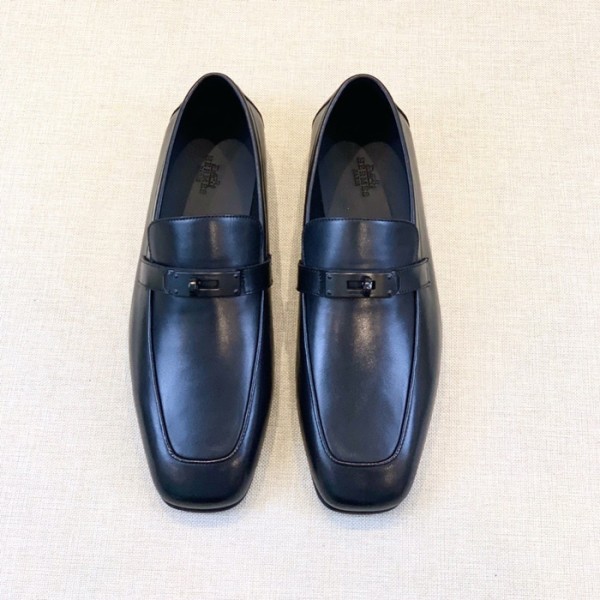 ✨에르메스 남성 시그니처 블랙 로퍼 - Hermes Mens Black Loafer - her926x