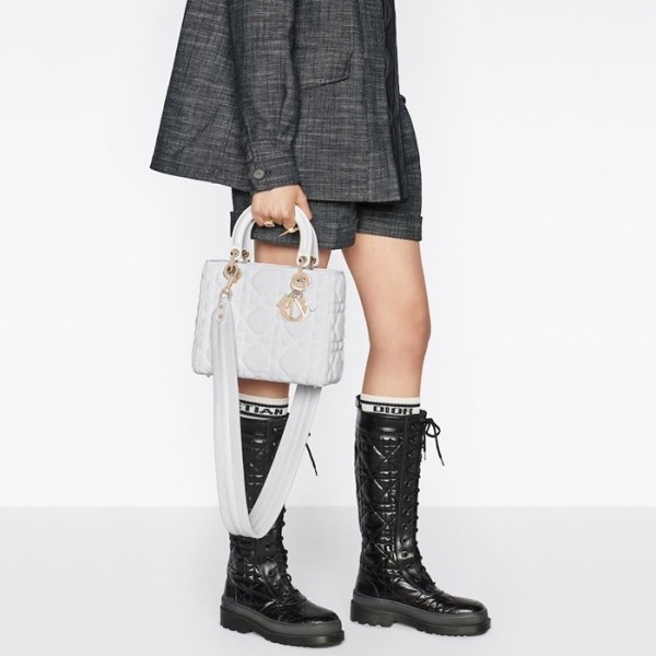 ✨디올 여성 화이트 레이디백 - Dior Womens White Lady Bag - di86x