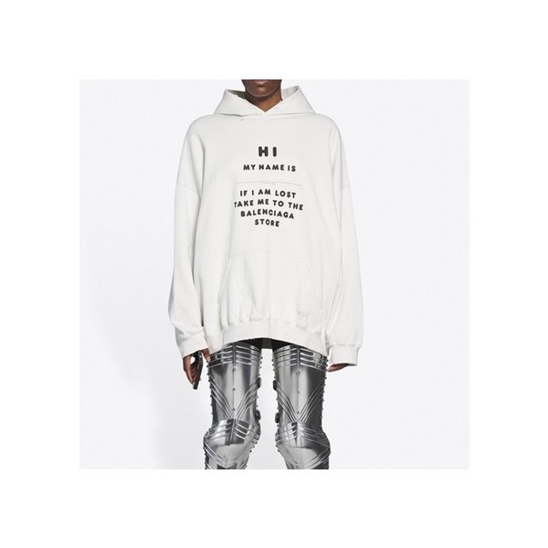 ✨발렌시아가 남/녀 화이트 후드티 - Balenciaga Unisex White Hoodie - ba20x