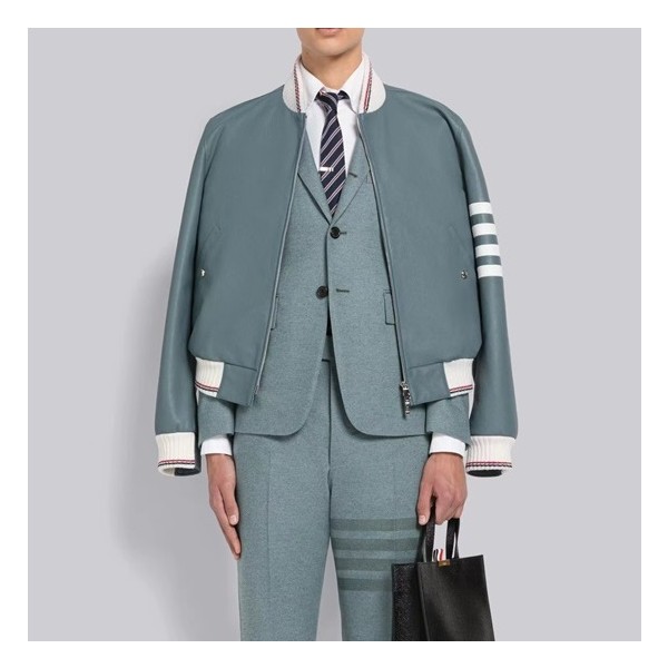 ✨톰브라운 남성 클래식 그레이 자켓 - Thom Browne Mens Gray Jackets - th15x