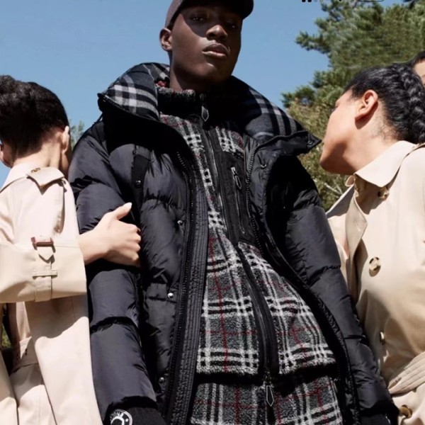 ✨버버리 남성 네이비 구스다운 롱패딩 - Burberry Mens Navy Padding - bu35x