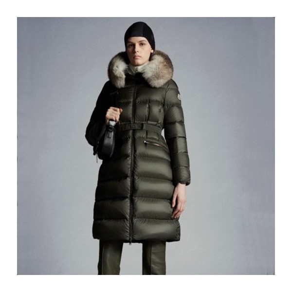 ✨몽클레어 여성 구스다운 카키 롱패딩 - Moncler Womens Khaki Padding - mo73x