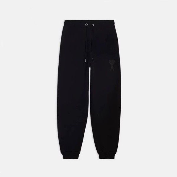 ✨아미 남성 블랙 트레이닝 팬츠 - Ami Mens Black Training Pant - ami318x