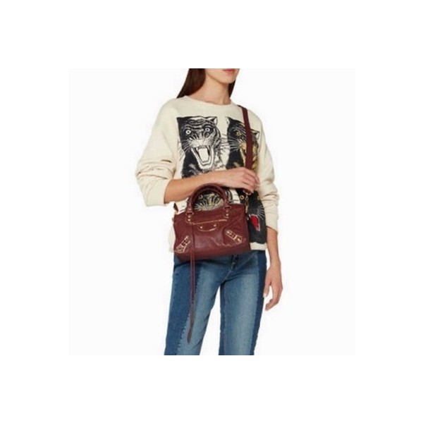 ✨발렌시아가 여성 버건디 크로스백 - Balenciaga Womens Burgundy Cross Bag - ba57x