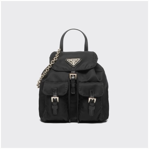 ✨프라다 여성 블랙 미니 백팩 - Prada Womens Black Back Pack - pr100x