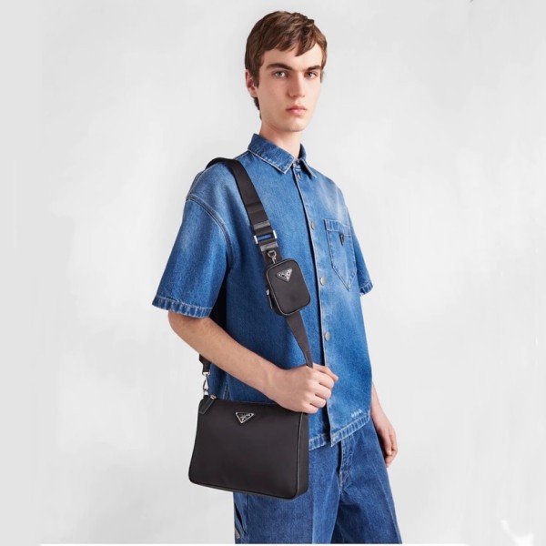 ✨프라다 남성 블랙 크로스백 - Prada Mens Black Cross Bag - pr118x