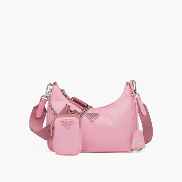 ✨프라다 여성 핑크 호보백 - Prada Womens Pink Hobo Bag - pr165x