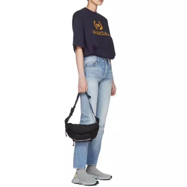 ✨발렌시아가 남성 블랙 힙색 - Balenciaga Mens Black Hip Sack - ba101x
