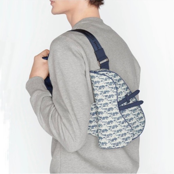 ✨디올 남성 블루 새들백 - Dior Men Blue Saddle Bag - di177x