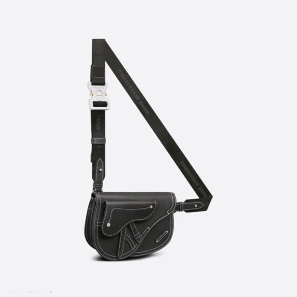 ✨디올 남성 블랙 새들백 - Dior Men Black Saddle Bag - di192x