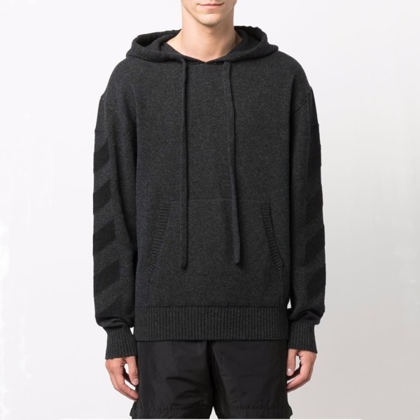 ✨오프화이트 남성 블랙 후드티 - Off-white Mens Black Hoodie - of14x