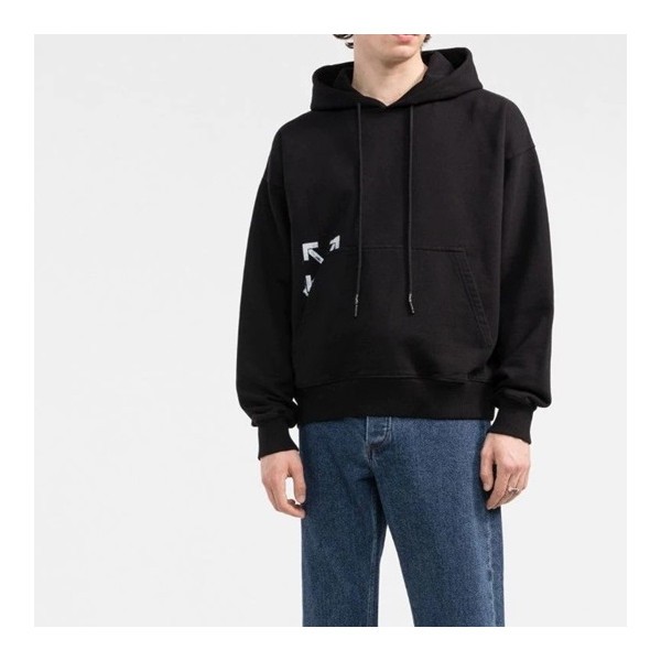 ✨오프화이트 남성 블랙 후드티 - Off-white Mens Black Hoodie - of18x