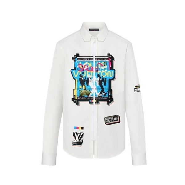 ✨루이비통 남성 화이트 셔츠 - Louis vuitton Mens White Tshirts - lv424x