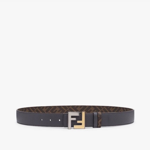 ✨펜디 남성 시그니처 양면 그레이 벨트 - Fendi Mens Gray Belts - fe52x
