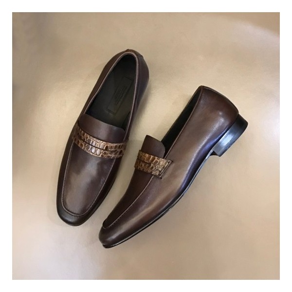 ✨에르메네질도 제냐 남성 브라운 로퍼 - Ermenegildo Zegna Mens Brown Loafer - ze52x