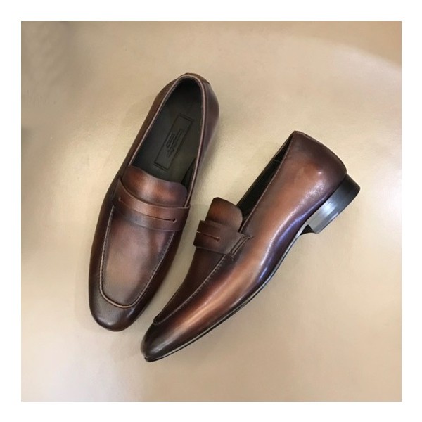✨에르메네질도 제냐 남성 브라운 로퍼 - Ermenegildo Zegna Mens Brown Loafer - ze55x