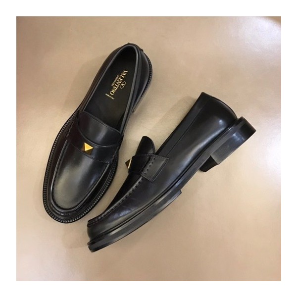 ✨발렌티노 남성 블랙 로퍼 - Valentino Mens Black Loafer - val408x