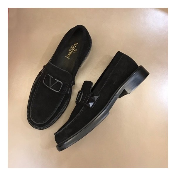 ✨발렌티노 남성 블랙 로퍼 - Valentino Mens Black Loafer - val410x