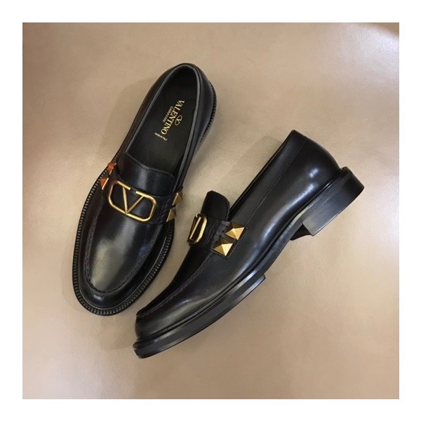 ✨발렌티노 남성 블랙 로퍼 - Valentino Mens Black Loafer - val413x
