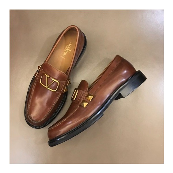 ✨발렌티노 남성 브라운 로퍼 - Valentino Mens Brown Loafer - val414x