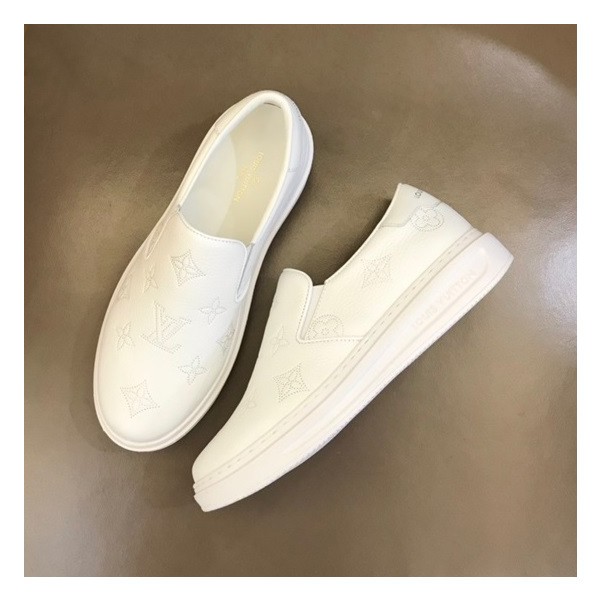 ✨루이비통 남성 모던 화이트 로퍼 - Louis vuitton Mens White Loafer - lv543x