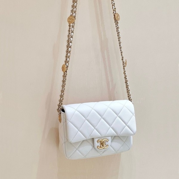 ✨샤넬 여성 화이트 체인백 - Chanel Womens White Cross Bag - ch70x