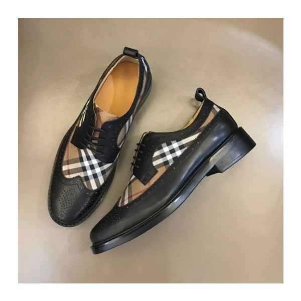 ✨버버리 남성 시그니처 블랙 로퍼 - Burberry Mens Black Loafer - bu117x