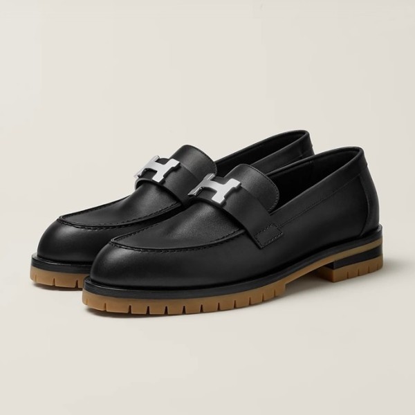 ✨에르메스 여성 시그니처 블랙 로퍼 - Hermes Womens Black Loafer - he81x
