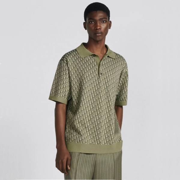 ✨디올 남성 그린 폴로 반팔 셔츠 - Dior Mens Green Half sleeved Tshirts - di332x