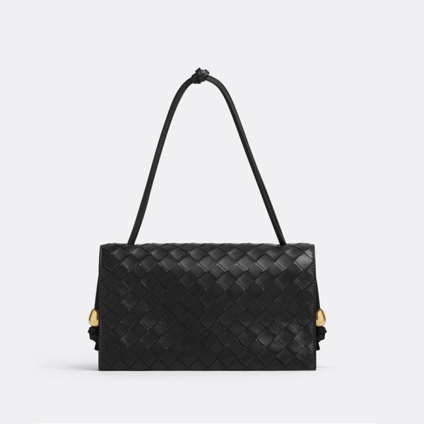 ✨보테가베네타 여성 블랙 숄더백 - Bottega Veneta Womens Black Shoulder Bag - bv46x